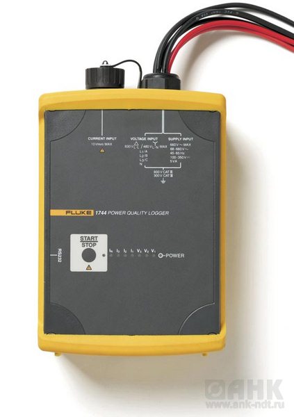 Fluke 1744 Basic — регистратор качества электроэнергии для трехфазной сети (без токовых клещей)