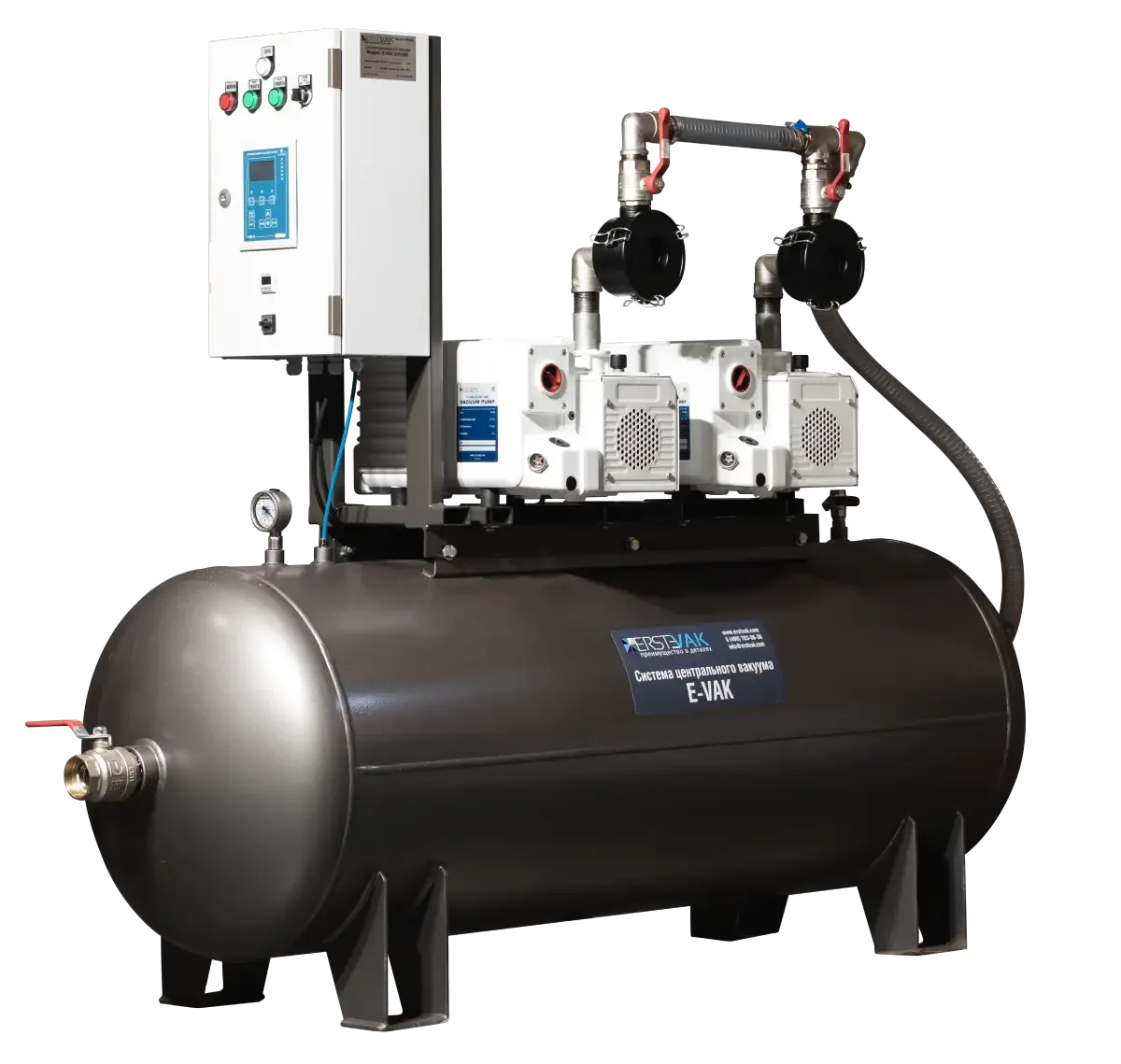 Централизованная вакуумная система ERSTEVAK E-VAK 2x100/900