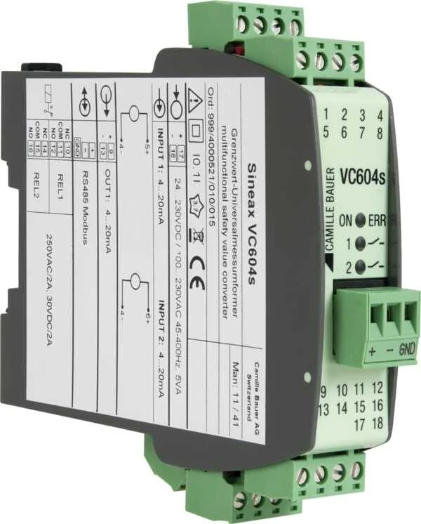 Преобразователь Camille Bauer SINEAX VC604s