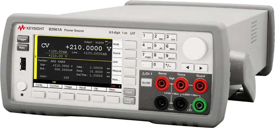 6½-разрядный источник питания с низким уровнем шумов Keysight B2961A
